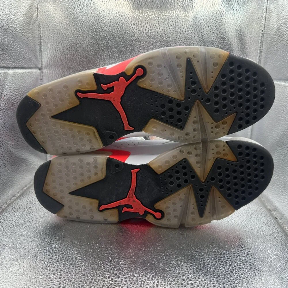 Size 11 - Air Jordan 6‎ Retro 2014 White Infrared Mens Athletic Shoes 384664-123